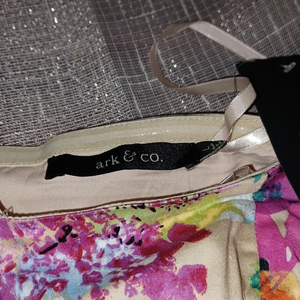 Ark & Co, Dress floral, strapless, Size L, NWT - Picture 3 of 3